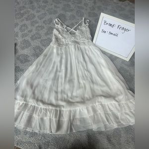 Small white summer dress. Worn once! Size small